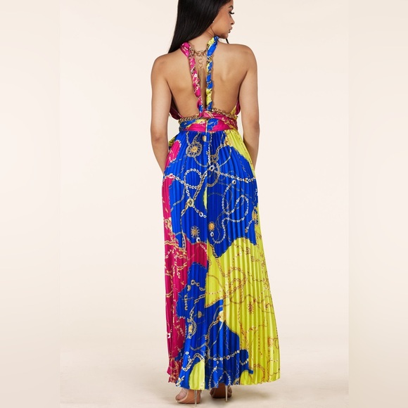 Chain Print Maxi Dress - Picture 3 of 5